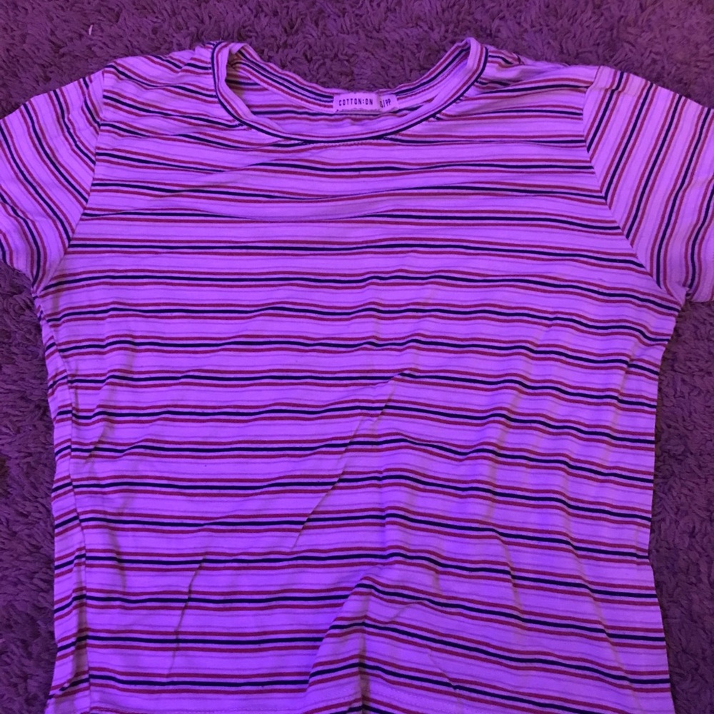 Striped crop top